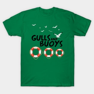 Cruise Gulls Buoys Funny Sailing Summer Trip Family T-Shirt